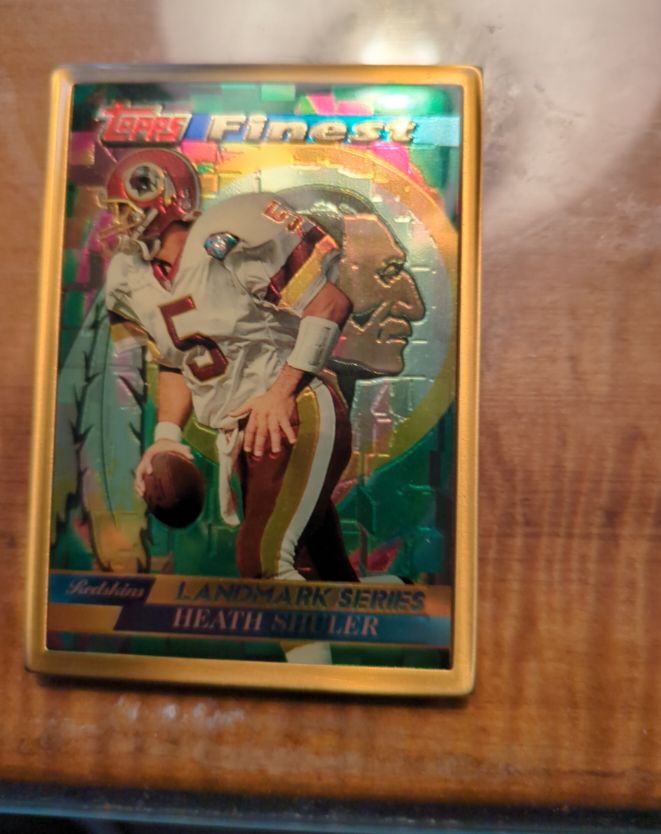 1995 Topps Finest Landmark Series #Heath Shuler — front