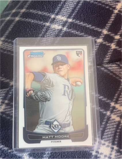 2013 Bowman Chrome RC Matt Moore — front