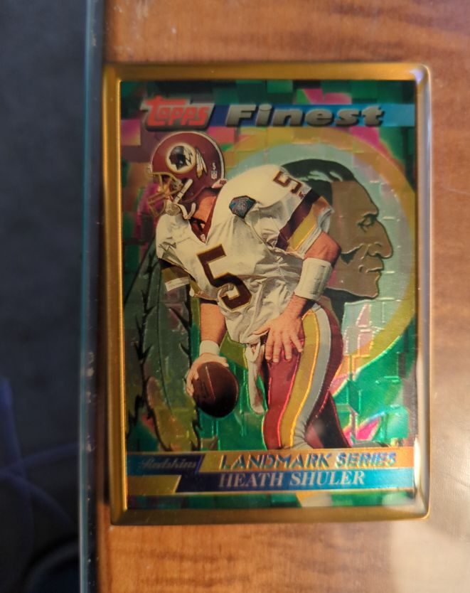 1995 Topps Finest Landmark Series Heath Shuler — front