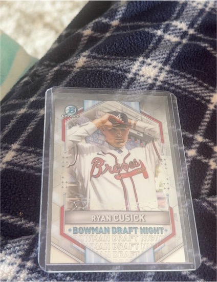 2021 Bowman Chrome Draft Night #BDN-5 Ryan Cusick — front