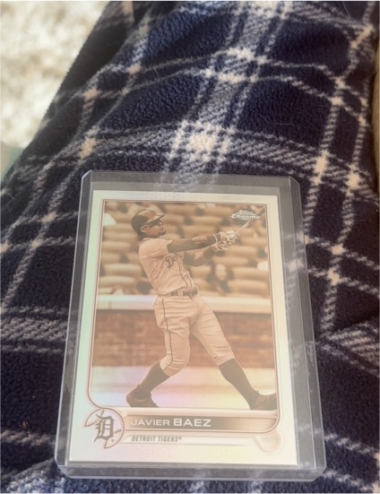 2023 Topps Chrome Javier Baez Detroit Tigers — front