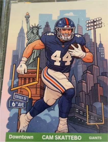 2021 Downtown Cam Skattebo New York Giants — front