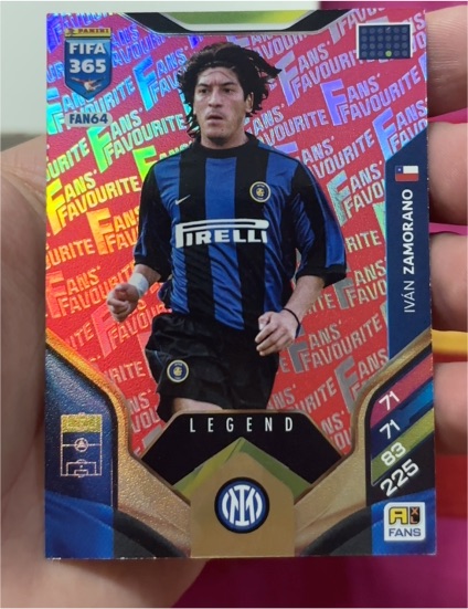 2026 Panini FIFA 365 Adrenalyn XL #FAN64 Iván Zamorano — front