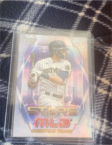 2023 Topps Chrome Stars of MLB #SMLBC-11 Christian Yelich — front