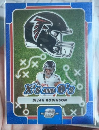 2024 Panini Contenders Optic X's and O's #XO-BR Bijan Robinson — front