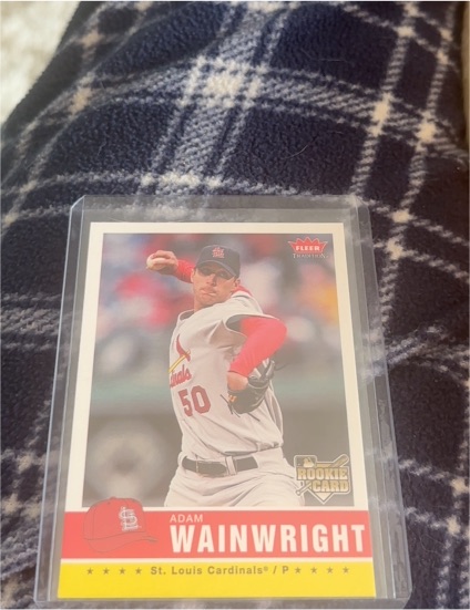 2006 Fleer Tradition #48 Adam Wainwright — front