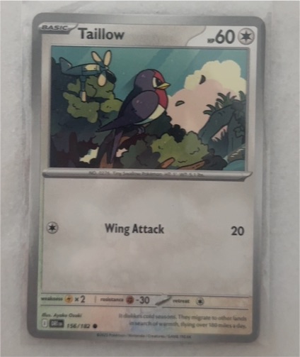 2025 Pokémon Scarlet & Violet Destined Rivals #156 Taillow — front