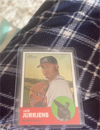 2011 Topps Heritage #H-98 Jair Jurrjens — front