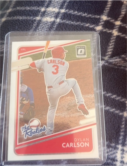 2021 Donruss Optic #TR3 Dylan Carlson The Rookies — front