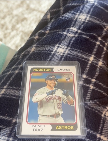 2023 Topps Heritage #262 Yainer Diaz — front
