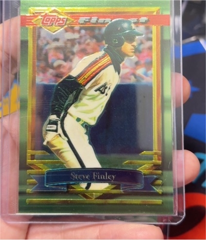 1994 Topps Finest #31 Steve Finley — front