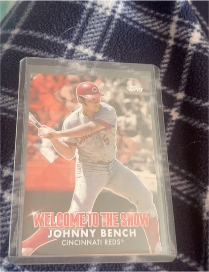 2022 Topps Series 1 #WTTS-44 Johnny Bench Welcome to the Show — front