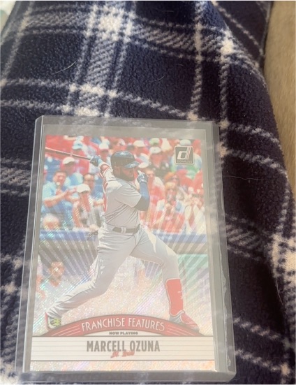 2019 Donruss Franchise Features #FF3 Marcell Ozuna — front