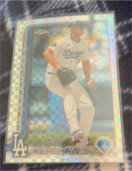 2025 Topps Chrome #88 Clayton Kershaw — front