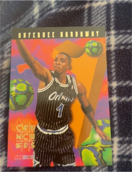 1995-96 Hoops Number Crunchers #6 Anfernee Hardaway — front