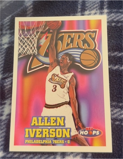 1997-98 NBA Hoops #287 Allen Iverson — front