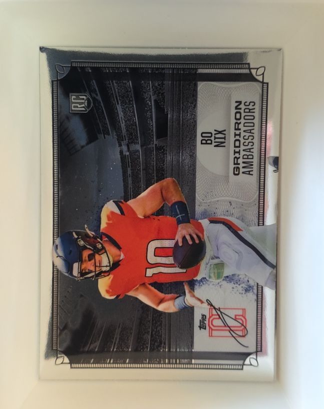 2024 Topps Signature Class #GA-4 Bo Nix Gridiron Ambassadors — front