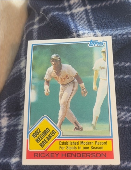 1983 Topps #2 Rickey Henderson — front