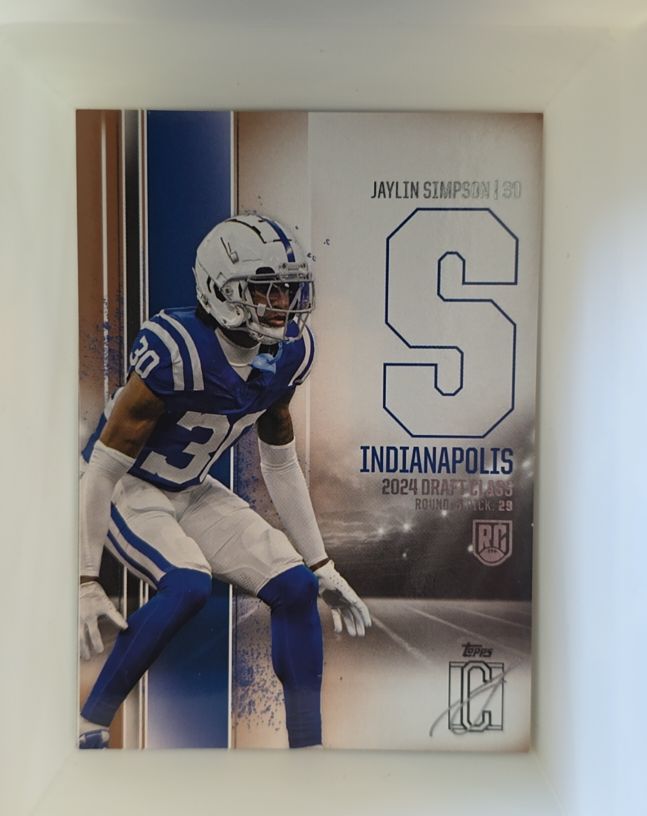 2024 Topps Signature Class #122 Jaylin Simpson — front