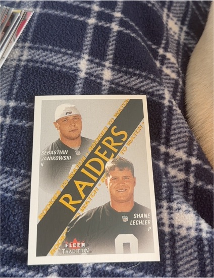 2000 Fleer Tradition #356 Sebastian Janikowski / Shane Lechler — front