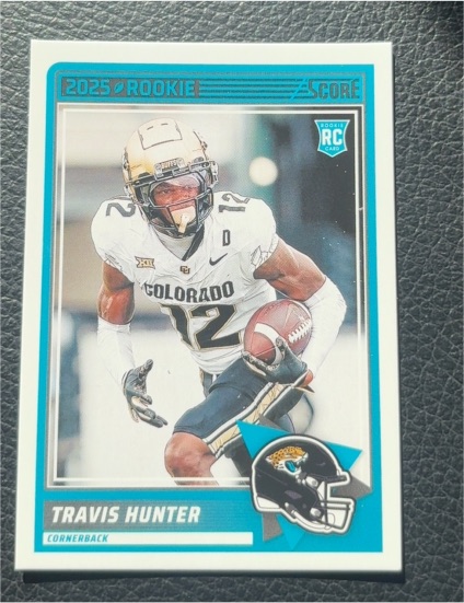 2025 Panini Score #20 Travis Hunter Rookie Card — front