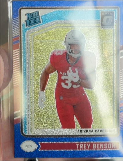 2024 Donruss Optic #293 Trey Benson Purple Shock — front