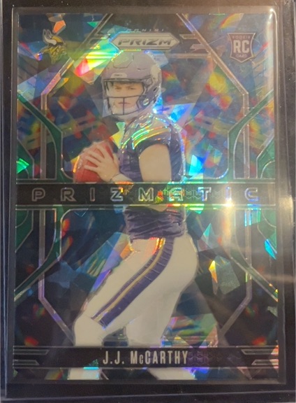2024 Panini Prizm #8 J.J. McCarthy Prizmatic — front