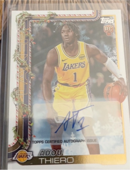 2025 Topps Holiday #RC Adou Thiero — front