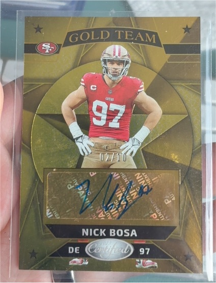 2023 Panini Certified Gold Team #Nick Bosa — front