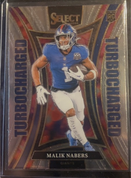 2024 Panini Select #15 Malik Nabers Turbocharged — front