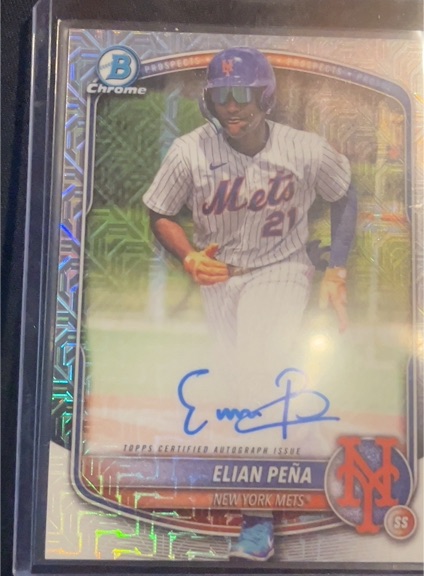 2025 Bowman Chrome Mega #BMA-EP Elian Peña — front
