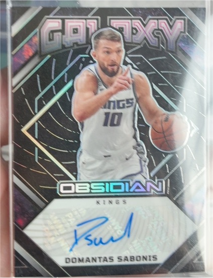 2022-23 Panini Obsidian Galaxy Ink #GI-DS Domantas Sabonis — front