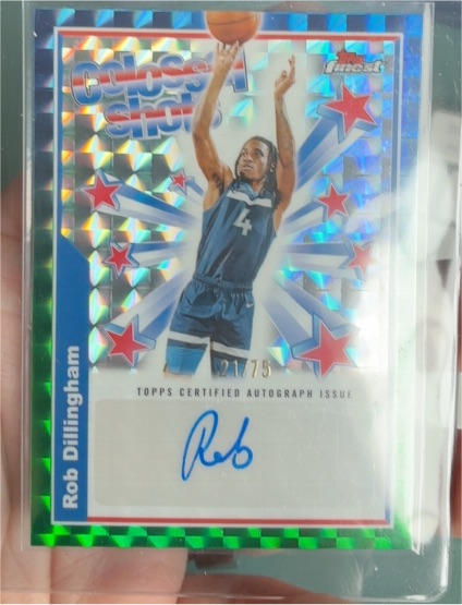 2024-25 Topps Finest Colossal Shots Rob Dillingham — front
