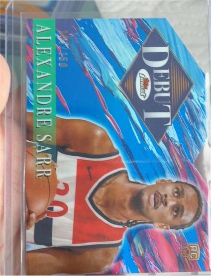 2024-25 Topps Finest Debut #D-1 Alexandre Sarr — front