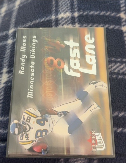 2000 Fleer Ultra Fast Lane #9 FL Randy Moss — front