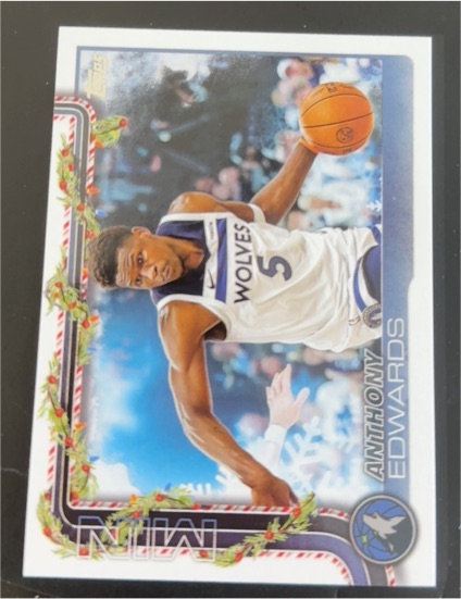 2025-26 Topps Holiday #H84 Anthony Edwards — front