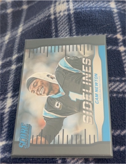 2016 Panini Score Sidelines #22 Cam Newton — front