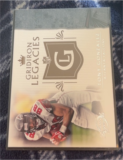 2011 Topps Gridiron Legends Gridiron Legacies #GL-TG Tony Gonzalez — front