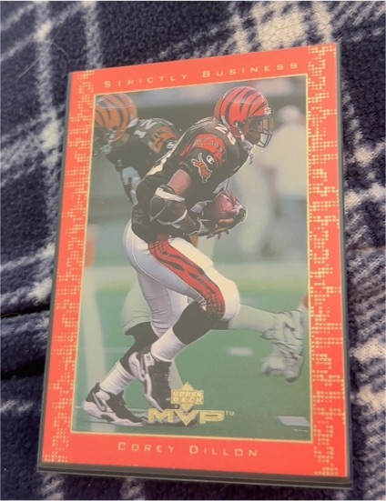 1999 Upper Deck Strictly Business #SB6 Corey Dillon — front