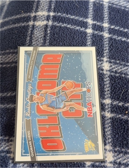 2022-23 Panini NBA Hoops Rookie Greetings #11 Ousmane Dieng — front