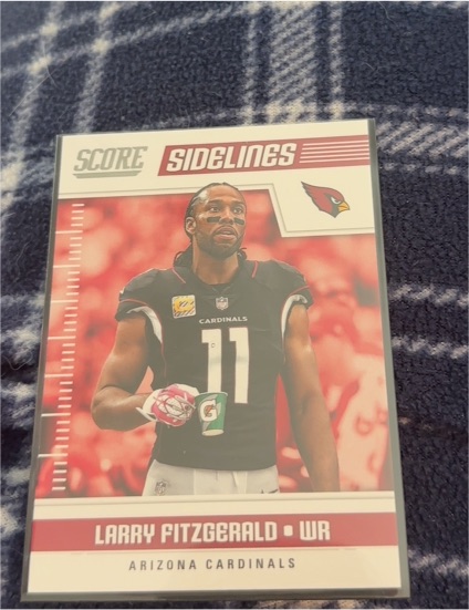 2018 Score Sidelines #11 Larry Fitzgerald — front