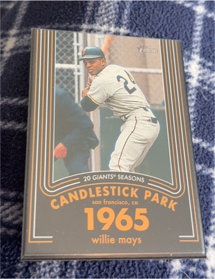 2020 Topps Heritage 20 Giants Seasons #14 Willie Mays — front