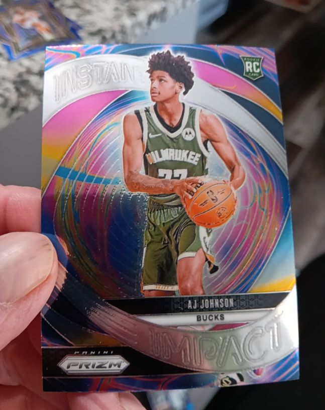 2024-25 Panini Prizm Instant Impact #11 AJ Johnson — front