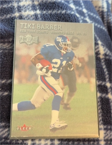 2000 Fleer Metal #152 Tiki Barber — front