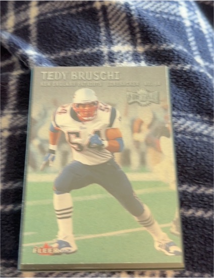 1997 Fleer Metal #11 Tedy Bruschi — front