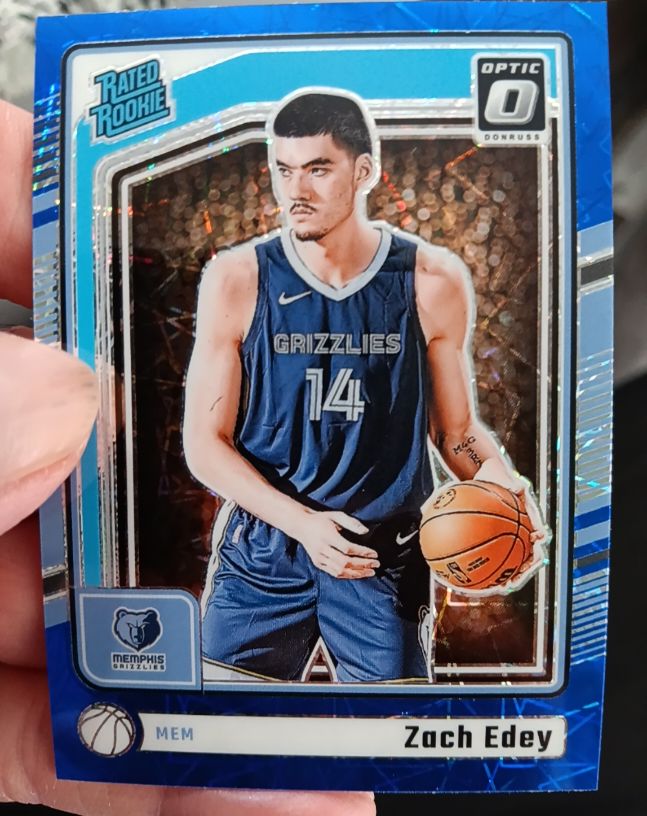 2024-25 Panini Donruss Optic #288 Zach Edey Rated Rookie — front
