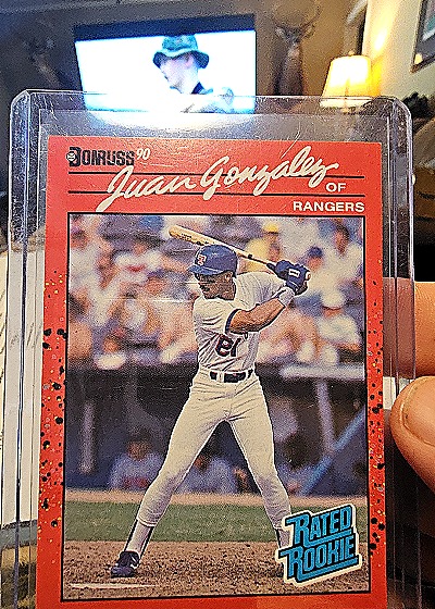 1990 Donruss #33 Juan Gonzalez — front