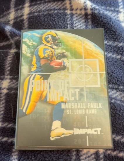 2000 Skybox Impact #4PI Marshall Faulk — front