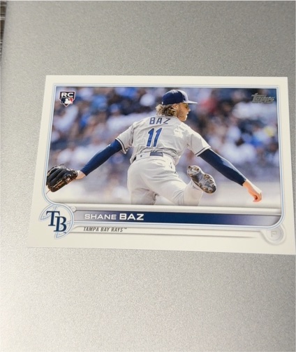 2022 Topps #421 Shane Baz RC Image Variation — front