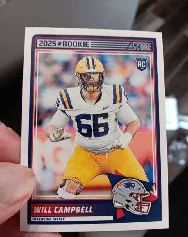 2025 Panini Score #25 Will Campbell — front